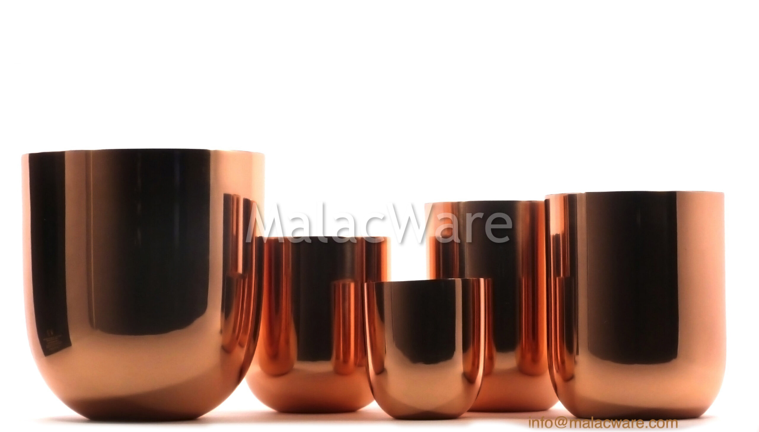 Copper candle containers