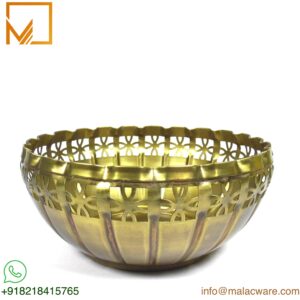 copper finish urli bowl