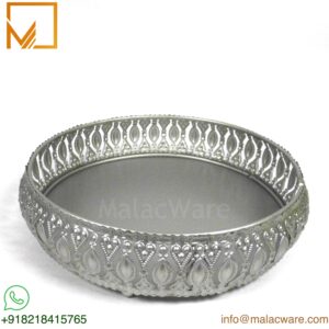Silver Metal Decorative Pooja Thali