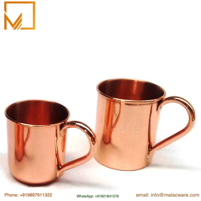 Pure Copper Mug 200 ml (7 Oz)- Handcrafted Drinkware for Daily Use 1 Pure Copper Mug 200 ml (7 Oz)