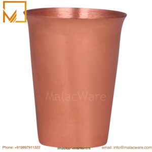 Hand Embossed Pure Copper Water Glass