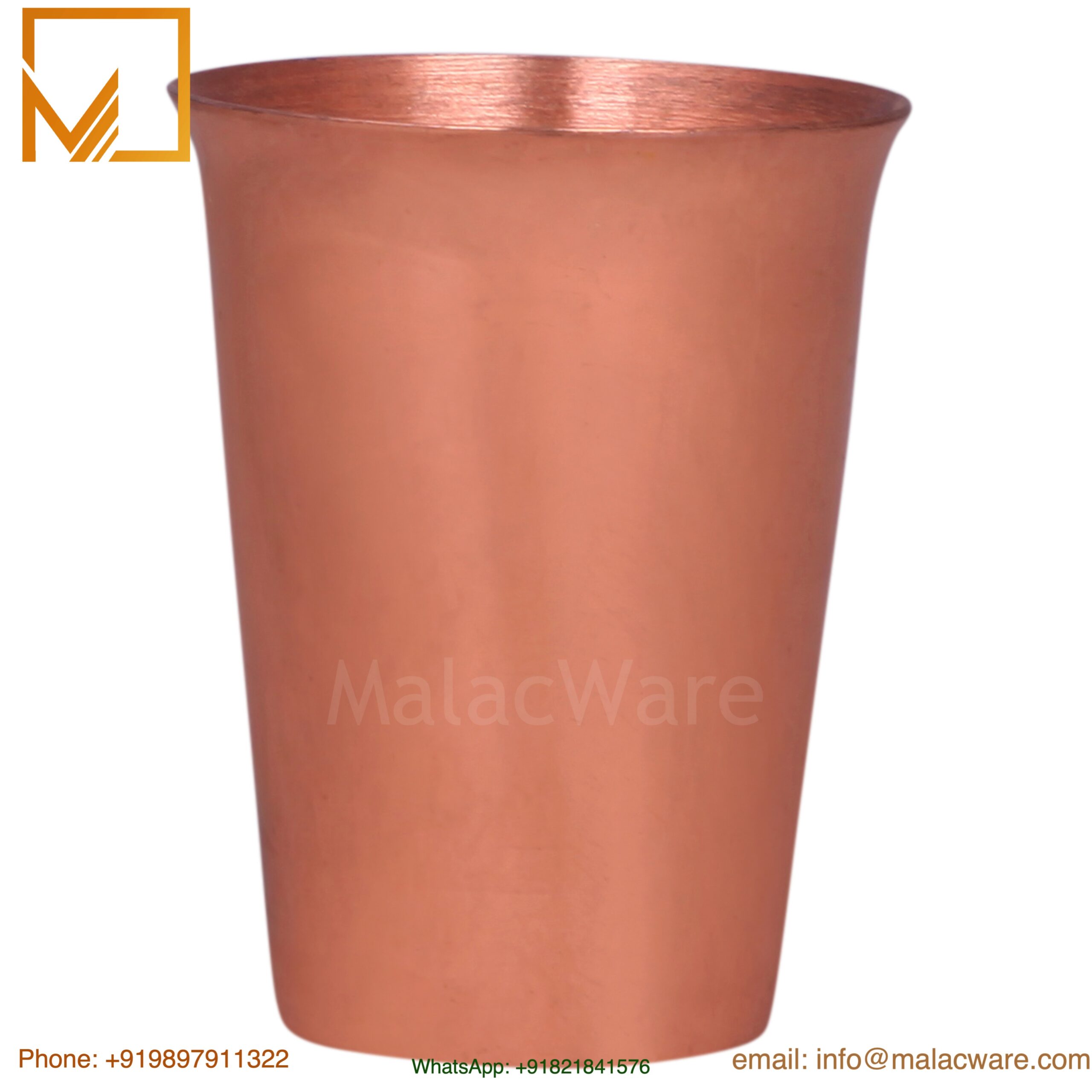 Hand Embossed Pure Copper Water Glass- Rose Gold Tumbler 1 Hand Embossed Pure Copper Water Glass