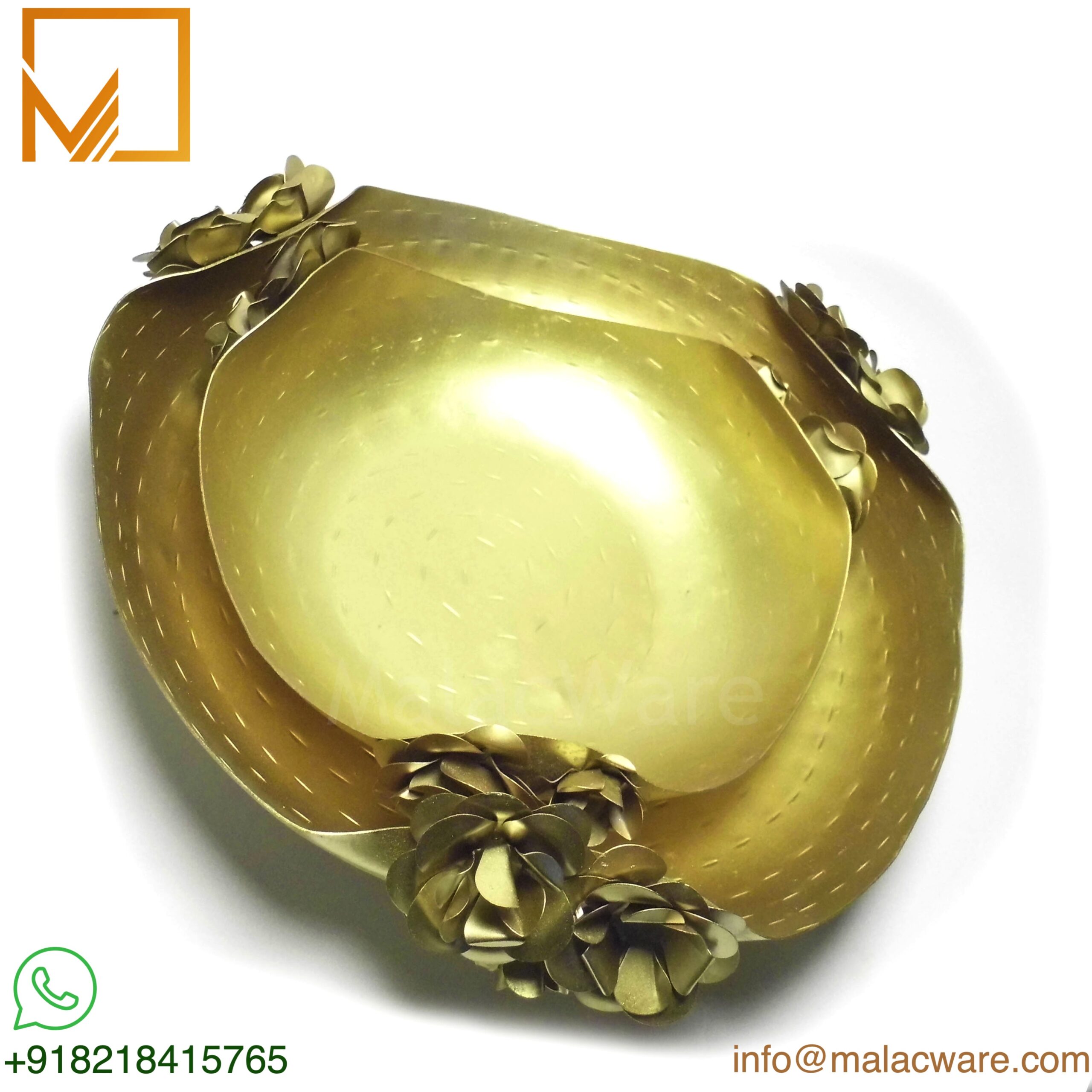 Brass Designer Urli Bowls Set of 2