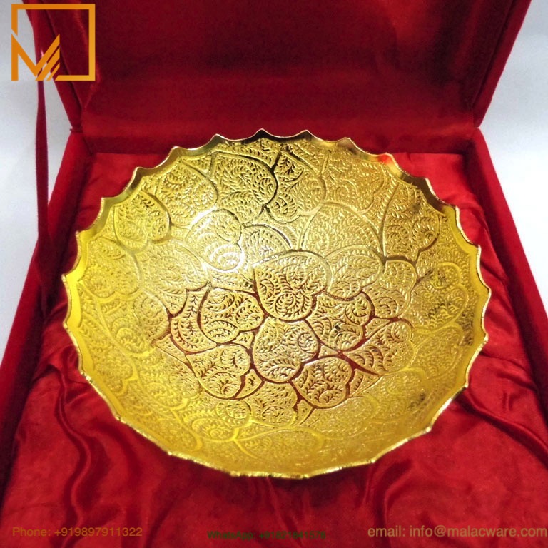 Brass Wedding Return Gift Bowl- 12 cm Handcrafted Decorative Gift 1 Brass Wedding Return Gift Bowl