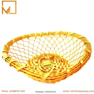 Heart Shape Hand Woven Aluminum Basket