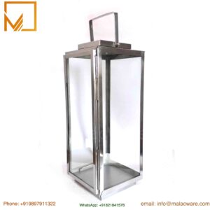 Large Decorative Steel Floor Lantern With Handle