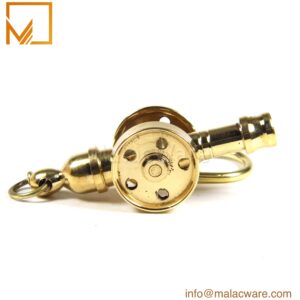 Nautical Brass Cannon Keychain Vintage Gift