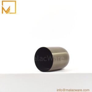 M150022-BK-MT matte black U-shape candle jar for 240 g wax, 7 x 8.9 cm, view 2