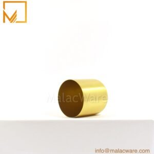 M150041-GD-MT matte gold squircle base candle jar for 200 g wax, 7 x 7 cm