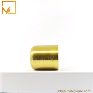 M150042-GD-MT matte gold squircle base candle jar for 300 g wax, 7.8 x 8.8 cm