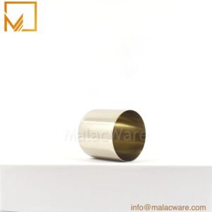M150042-SV polished stainless steel squircle base candle jar for 300 g wax, 7.8 x 8.8 cm