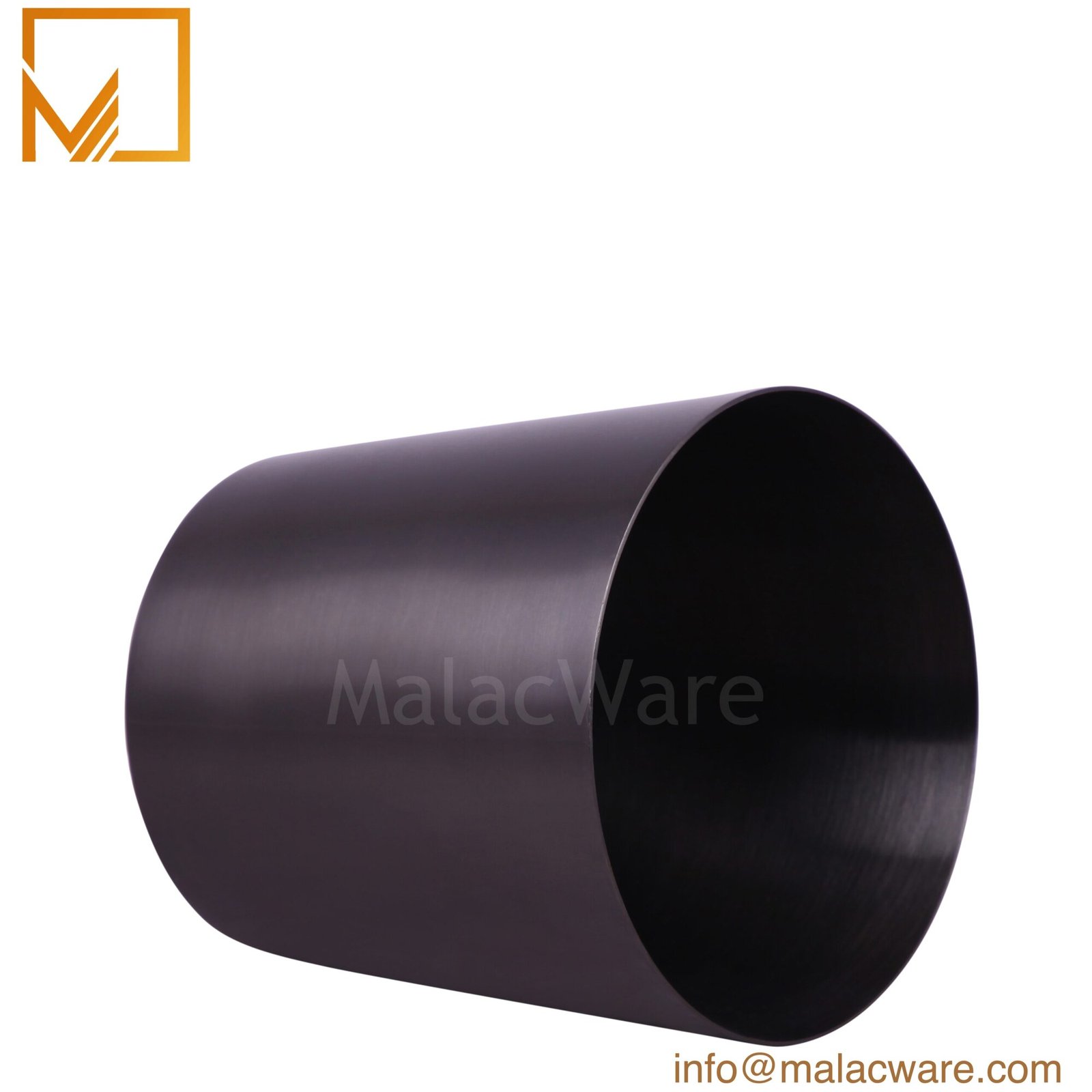 Gloss Black Large Tapered Candle Jar for 1 kg Wax (35 oz) 1 M150096-BK gloss black large tapered candle jar for 1 kg wax, 12.5 x 12.5 cm