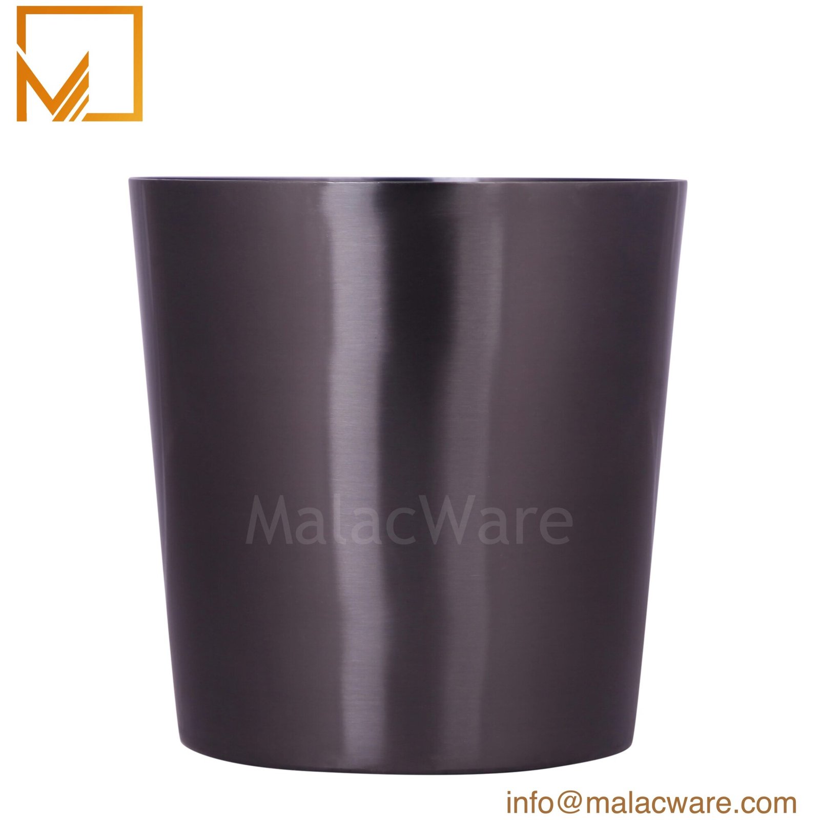 Gloss Black Large Tapered Candle Jar for 1 kg Wax (35 oz) 4 M150096-BK gloss black large tapered candle jar for 1 kg wax, 12.5 x 12.5 cm, view 4