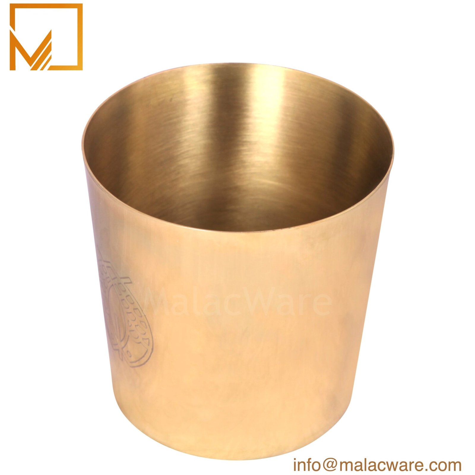 Gloss Gold Large Tapered Candle Jar for 1 kg Wax (35 oz) 1 M150096-GD gloss gold large tapered candle jar for 1 kg wax, 12.5 x 12.5 cm